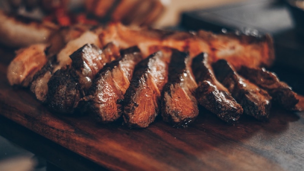 Lomo con verduras asadas